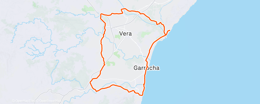 Map of the activity, Concentración Caja Rural🟢⚪️