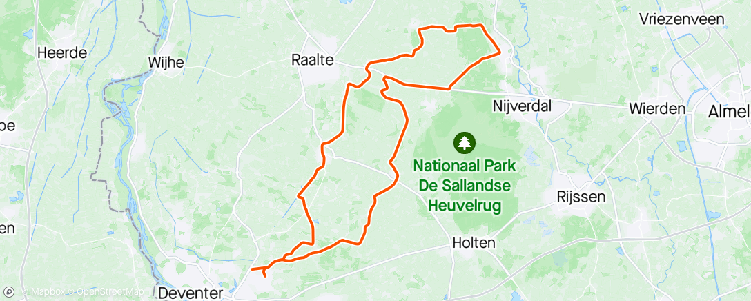 Mapa de la actividad (Sanatoriumweg- Hellendoorn met Jcq)
