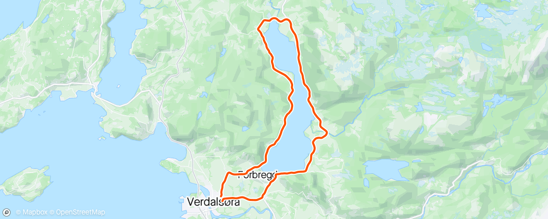 Mapa de la actividad, Rundt leksdalsvatne ilag m Hege og Ann Helen ✔️