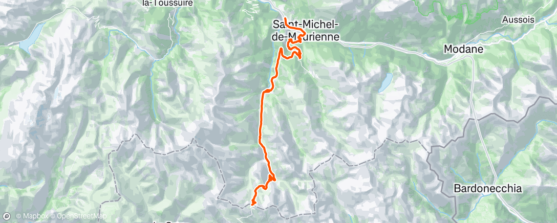 Carte de l'activité