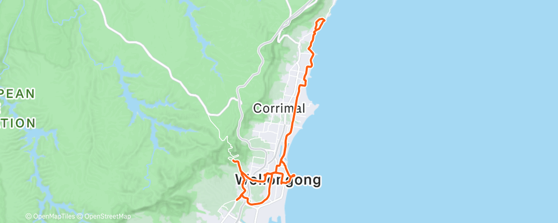 Map of the activity, FAC Tuesday ride...beautiful conditions