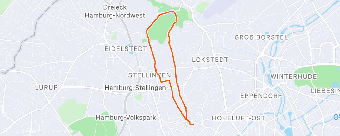 Карта физической активности (Abendlauf)