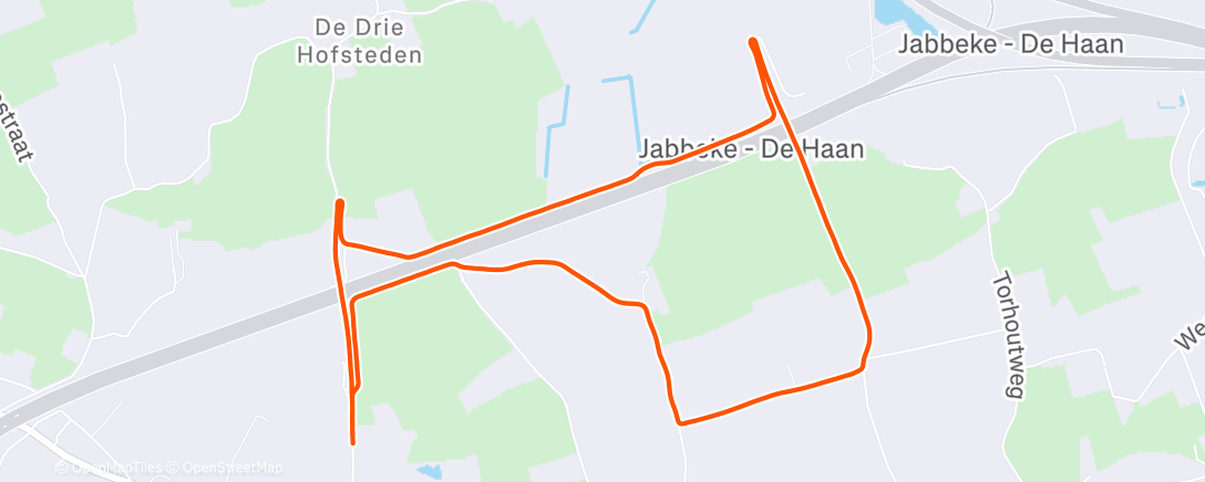 Map of the activity, Lauf am Morgen