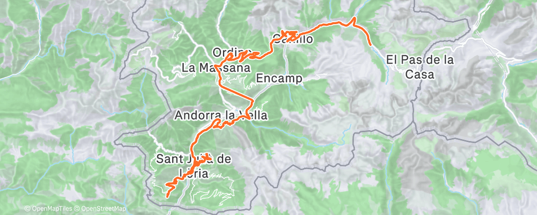 Map of the activity, Climbing endurance 🏔️❄️