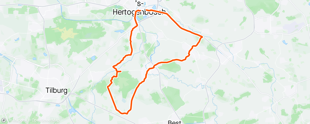 Map of the activity, Morning Ride Solo