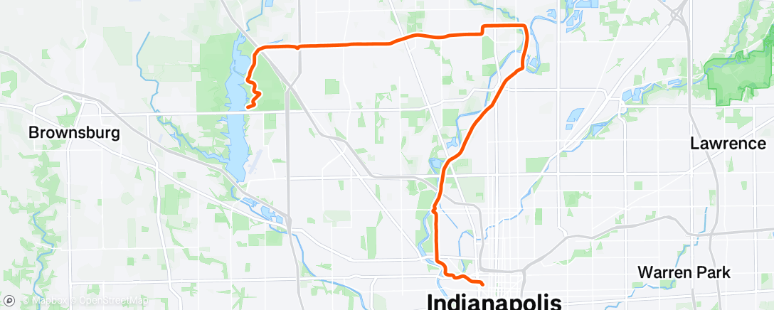 Map of the activity, Morning Ride