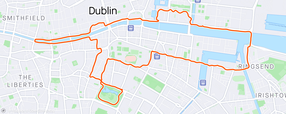 Map of the activity, Dublin 2