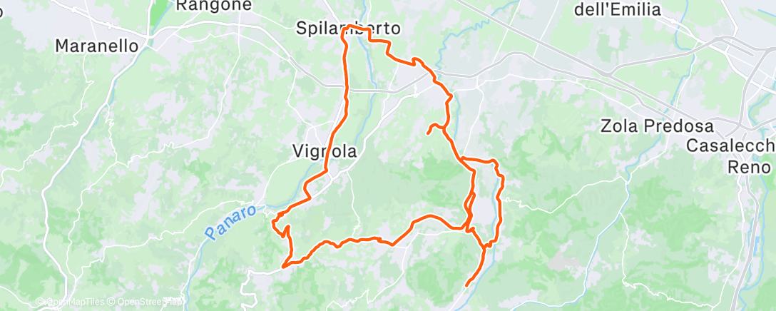 Kaart van de activiteit “Pedalata mattutina”