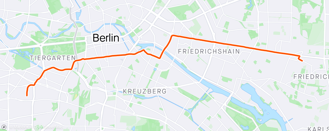 Map of the activity, Fahrt am Nachmittag ☁️