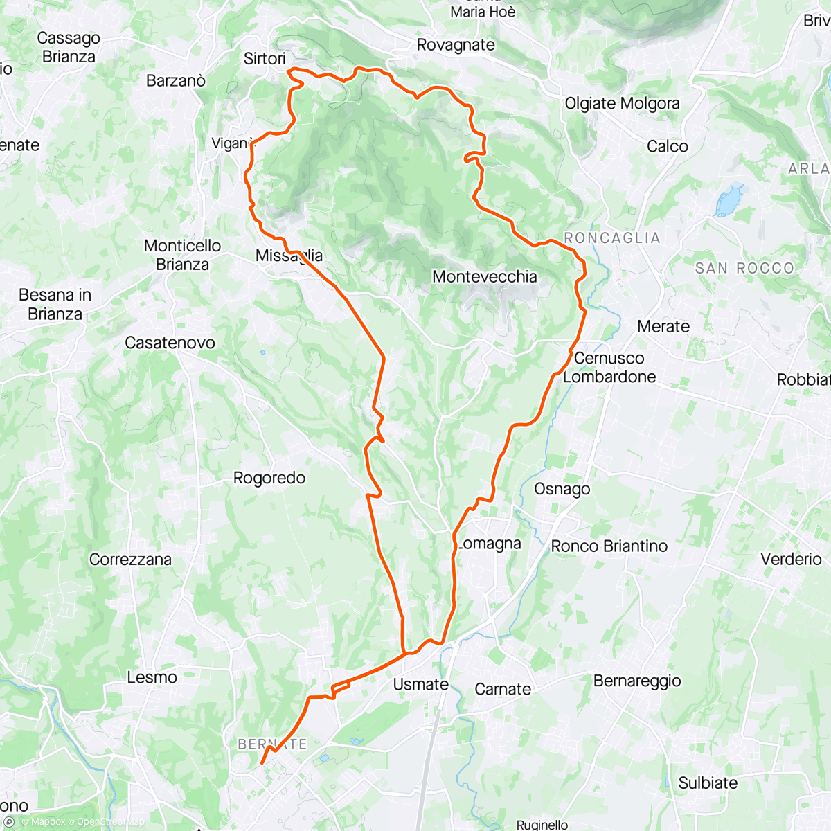Map of the activity, Lissolo - Bagaggera