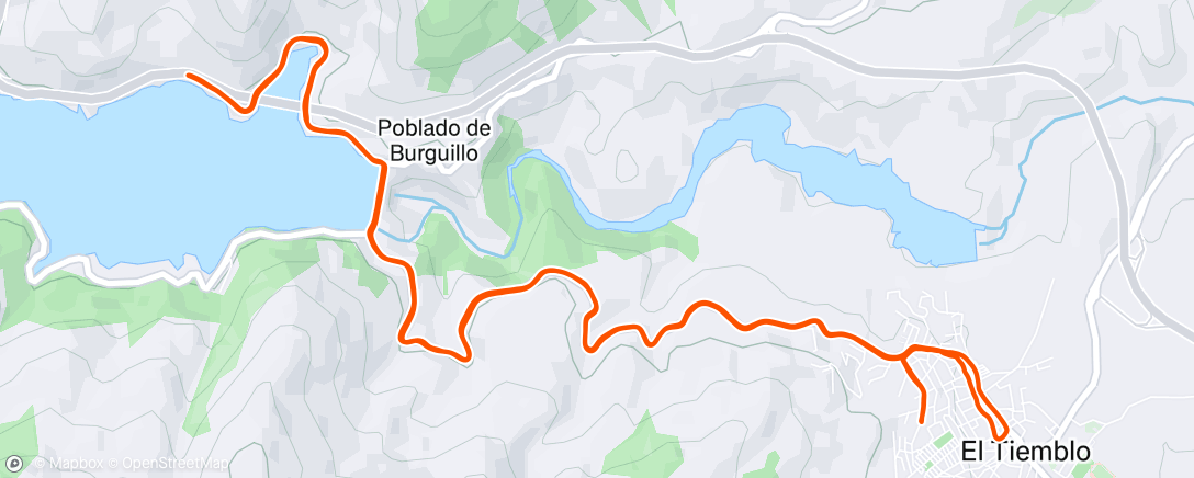 Map of the activity, Carrera de mañana
