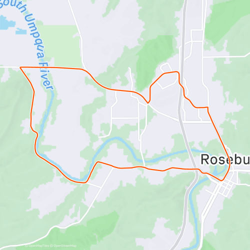 Roseburg Round 19.0 km Road Cycling Route on Strava
