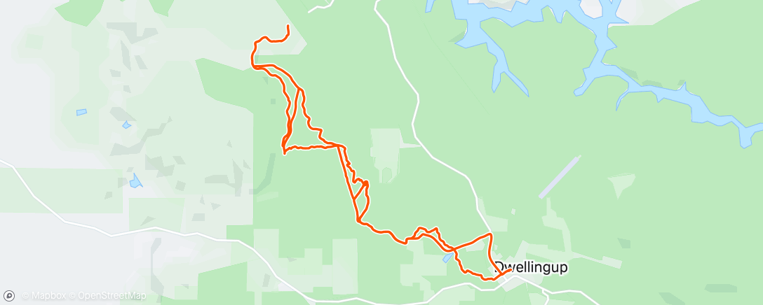 Map of the activity, Trail runners trail running