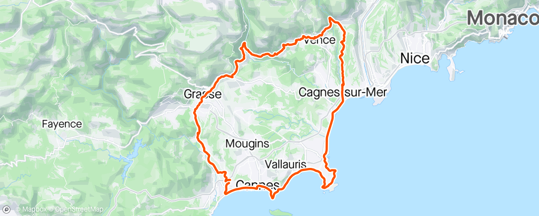 Map of the activity, Antibes La Gaude Grasse MSM