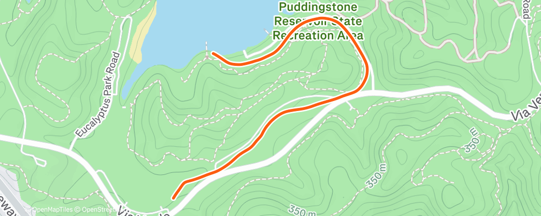 Map of the activity, Lunch Workout