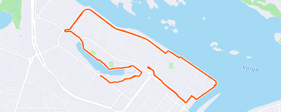 Map of the activity, Morning Run