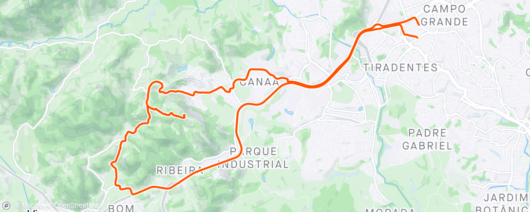 Map of the activity, Giro rampa