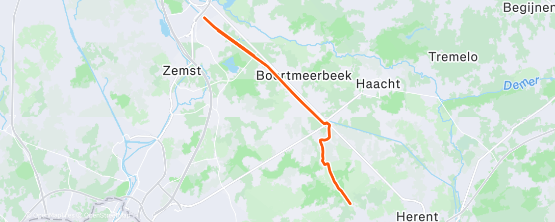 Map of the activity, Middagrit