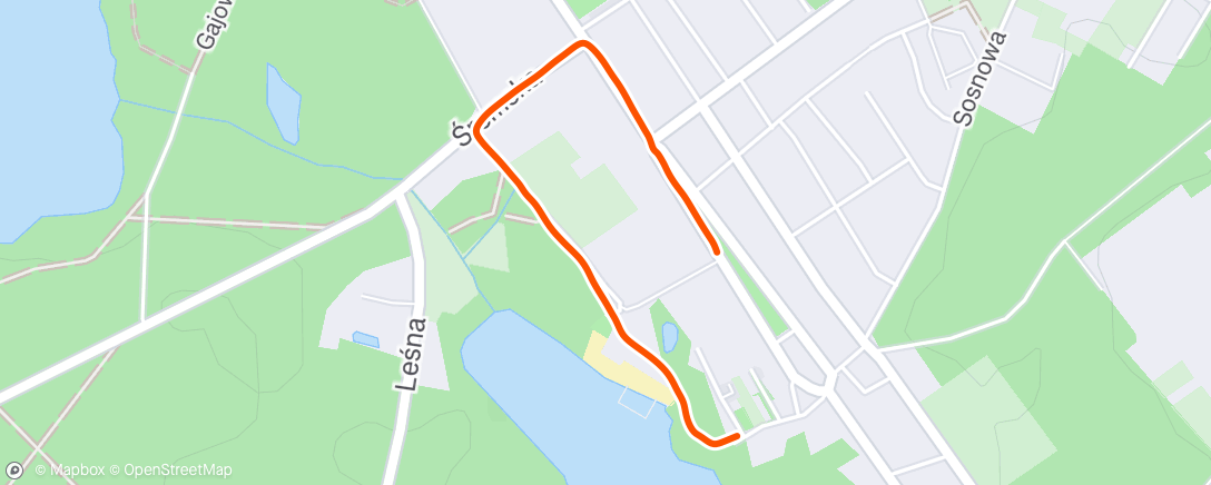 Map of the activity, Morning Walk