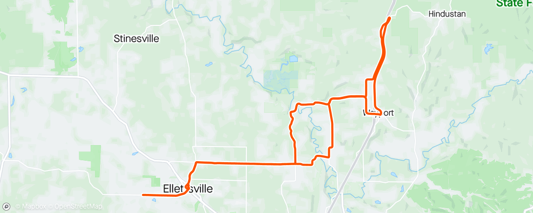 Map of the activity, Maple Grove got new gravel...