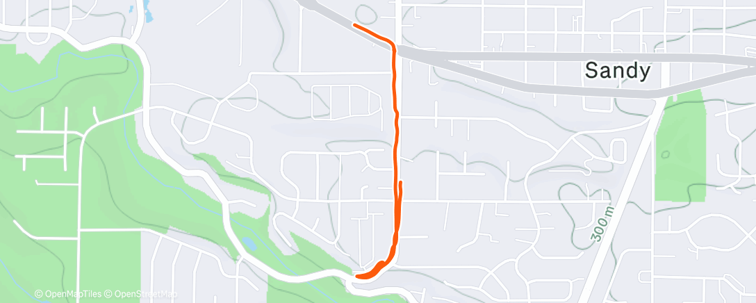 Map of the activity, Afternoon Walk
