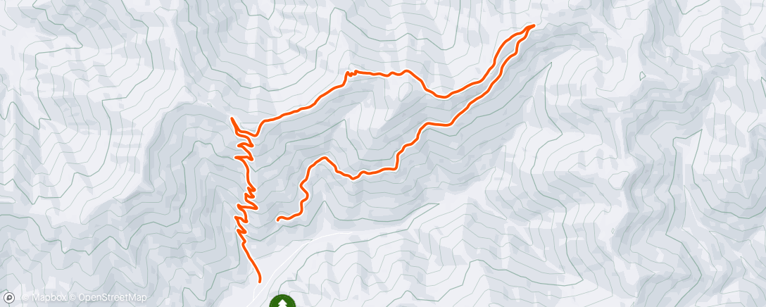 Map of the activity, Afternoon Hike