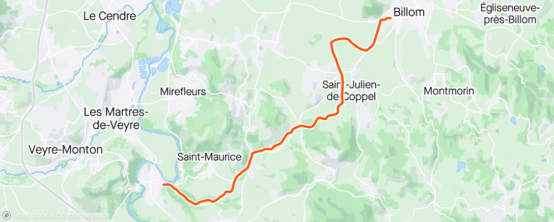 Karte der Aktivität „C'est qu'il en manque encore jusqu'à 21km...😱😱”