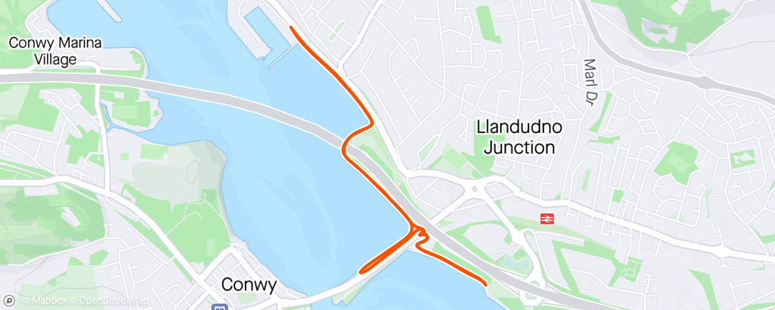 Map of the activity, Buggy parkrun