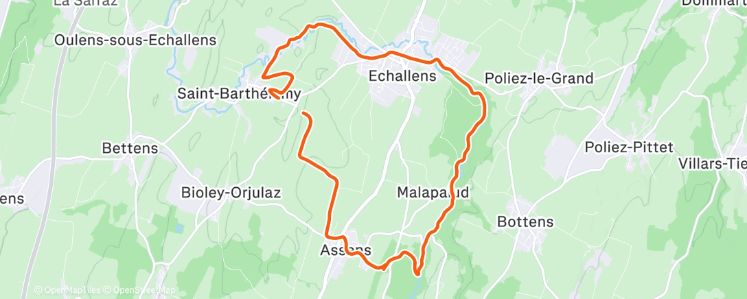 Map of the activity, Tour fav’ depuis la casa 🏠