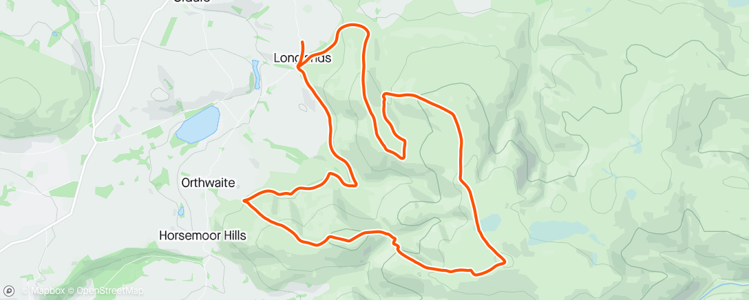 Map of the activity, Exploring Longlands (some questionable route choices) ⛰️