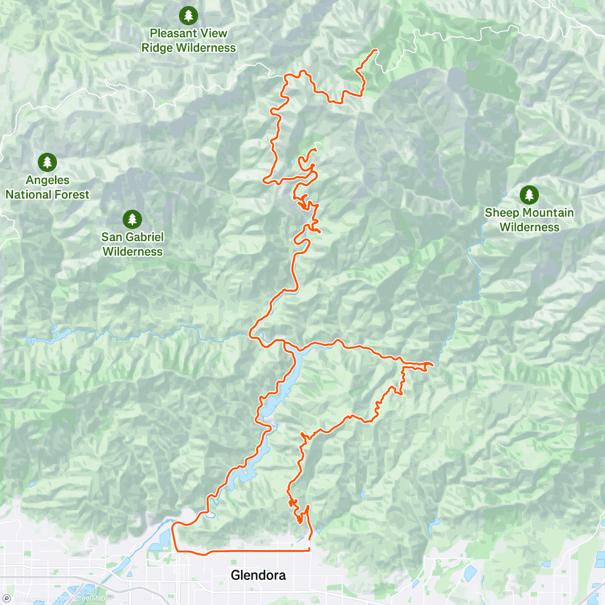 Map of the activity, Dawson saddle