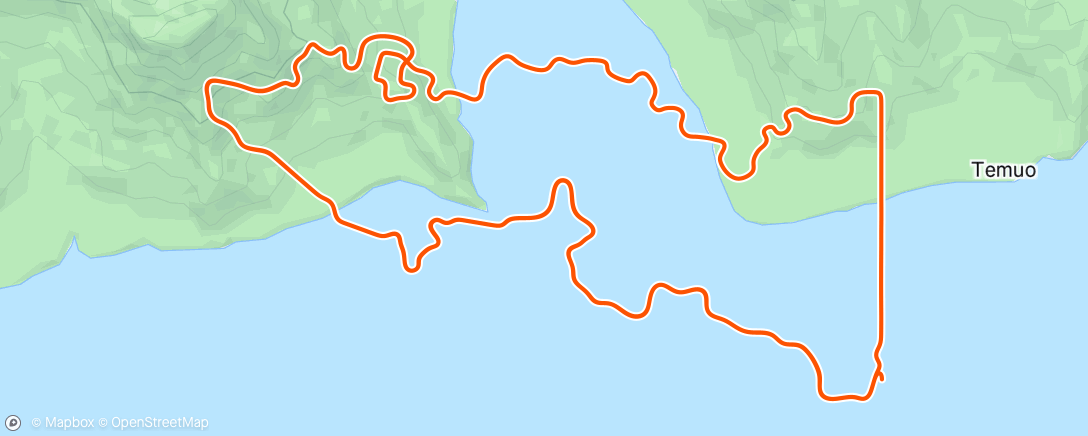 Map of the activity, Zwift - Race: Stage 5: Fresh Outta 24 - Coastal Crown Loop (D) on Coastal Crown Loop in Watopia