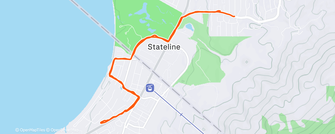 Map of the activity, A Christmas run