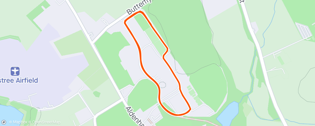 Map of the activity, Lunch Run