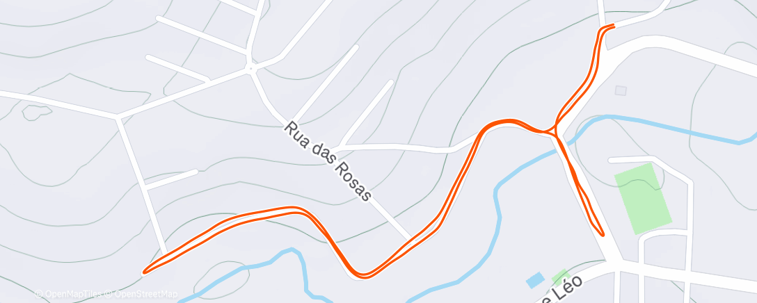 Map of the activity, Trail run matinal