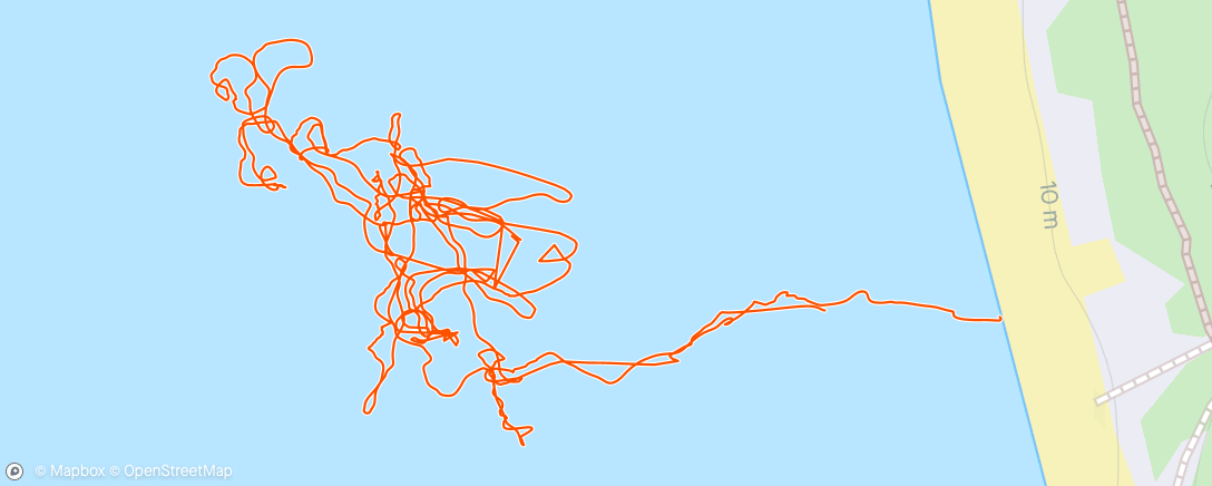 Map of the activity, Surf le midi