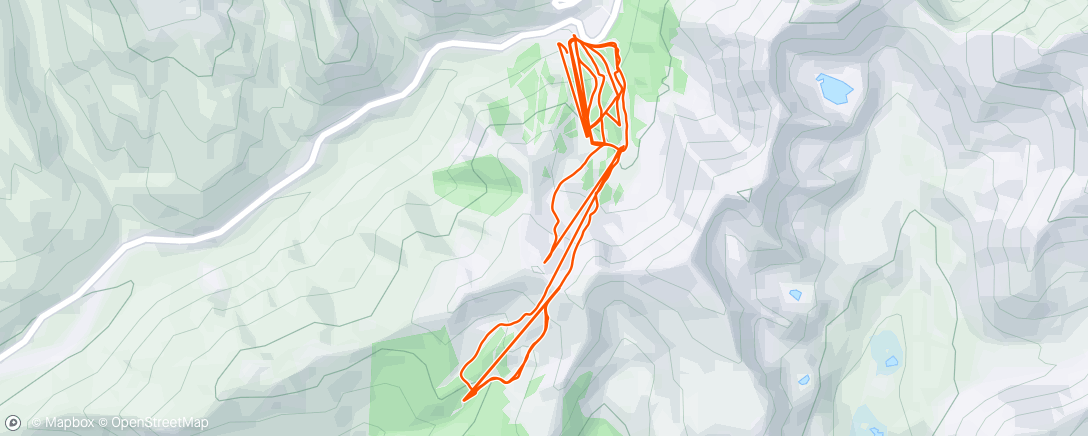 Map of the activity, Ski like a girl