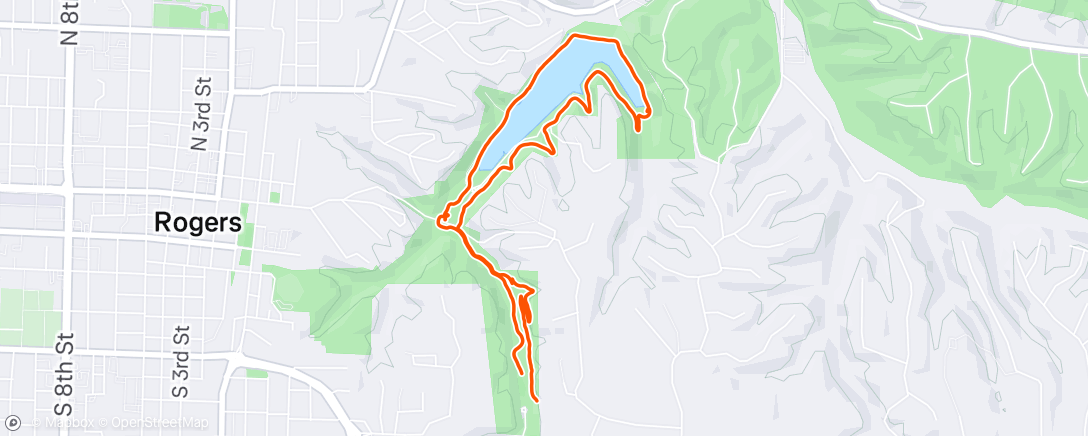 Map of the activity, Lake atalanta