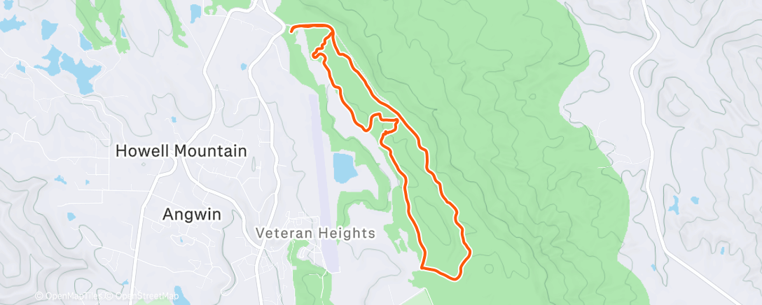 Карта физической активности (Morning Mountain Bike Ride)