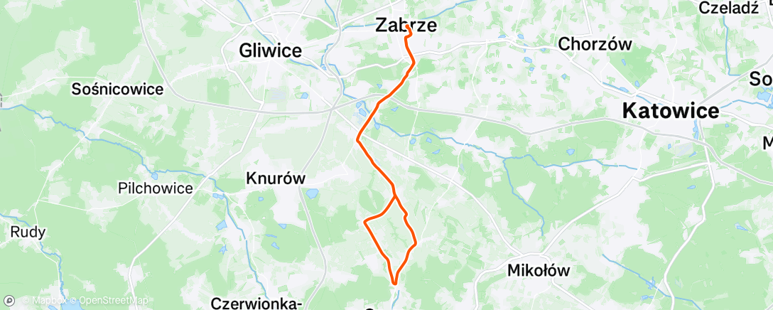 Map of the activity, Morning Ride