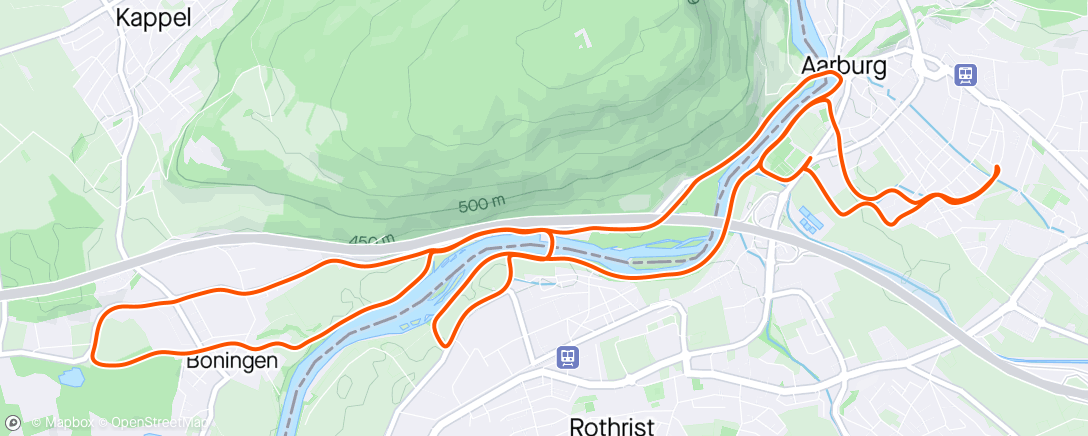 Map of the activity, Outdoor Laufen 2024/018