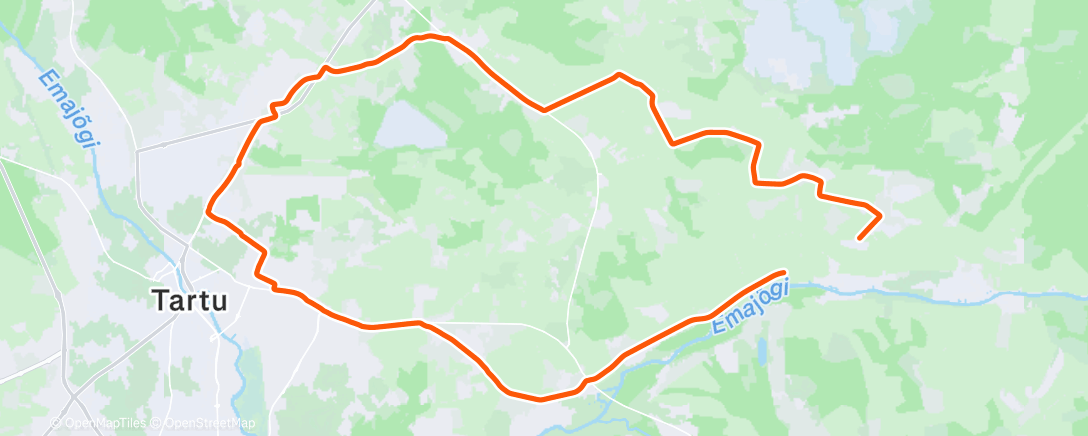Map of the activity, Morning Ride