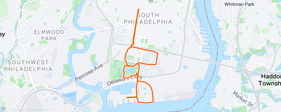 Map of the activity, Morning Run