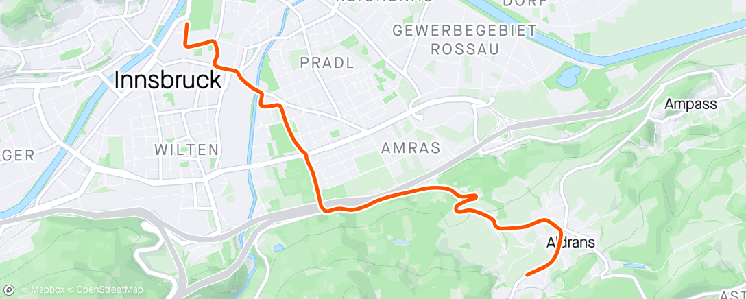 Map of the activity, Zwift - Interval Power Play in Innsbruck