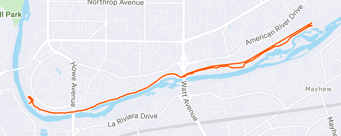 Map of the activity, Lunch Run