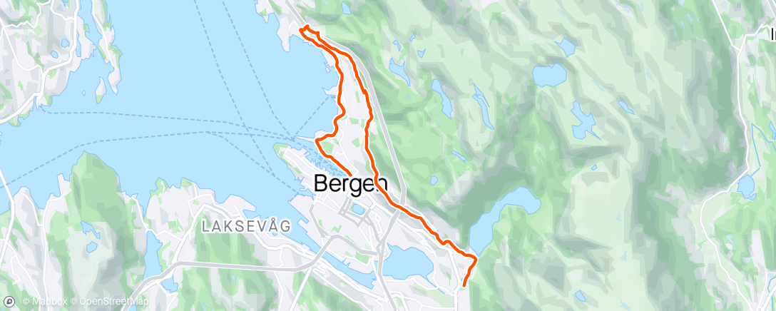 Map of the activity, Skikkelig tung bcm-løype-økt