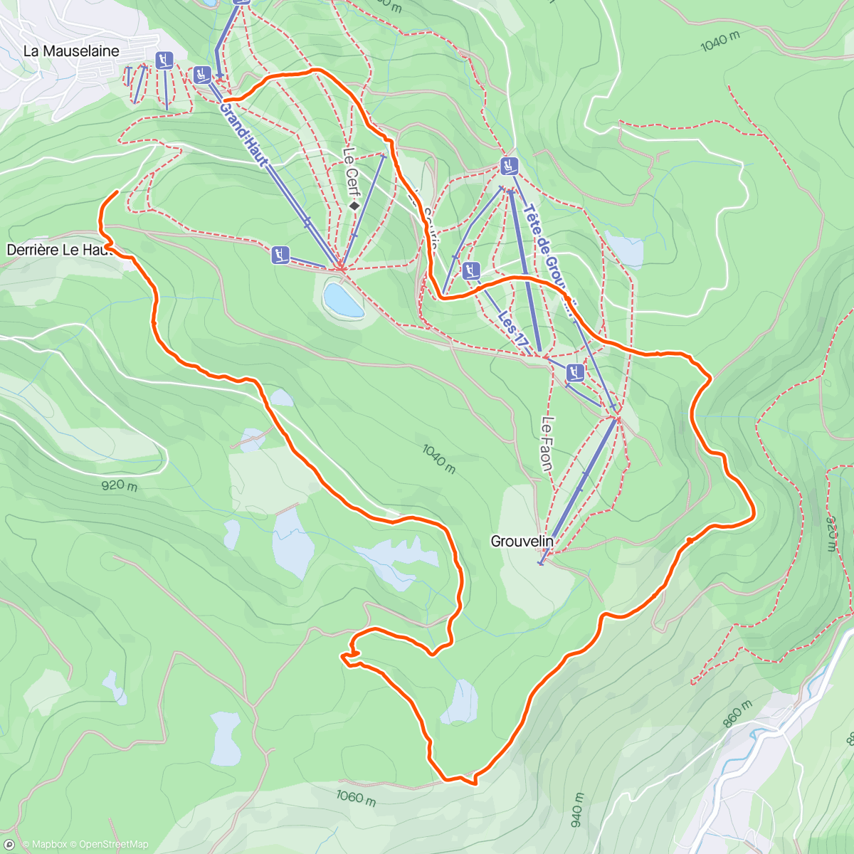 Map of the activity, 30 cm