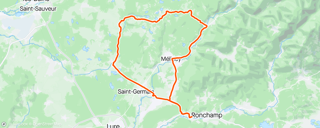 Mapa de la actividad (Sortie vélo dans l'après-midi)