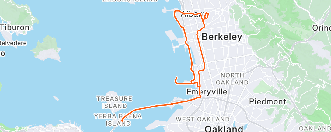 Карта физической активности (Recovery ride)