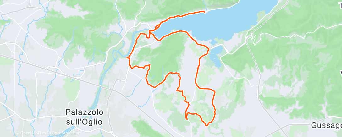 Map of the activity, Утренний велозаезд